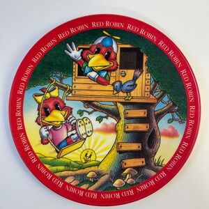 Vintage Red Robin Hamburgers Restaurant Children's Plate Made In‎ USA